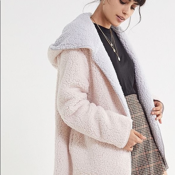 carmella reversible teddy coat